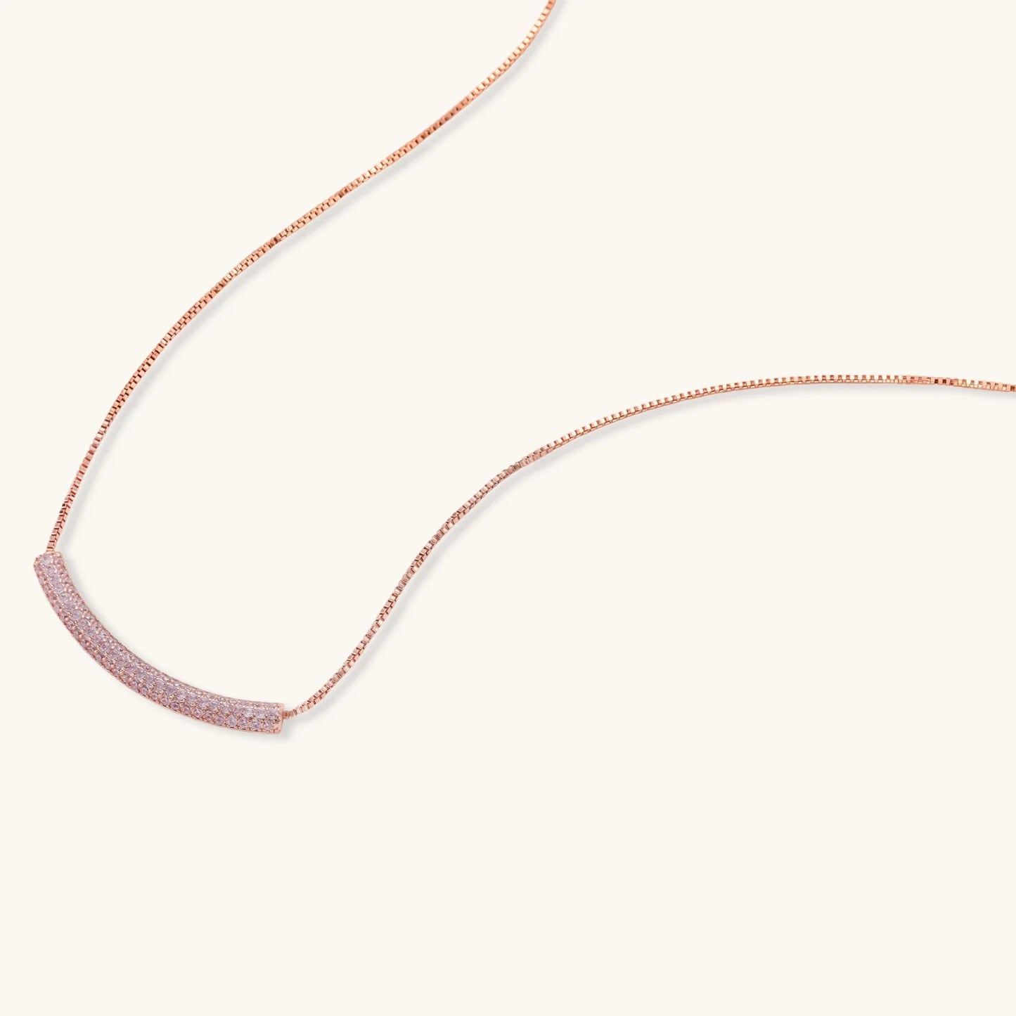 Sparkling Glitzy Rose Gold Jewelry Set in Environmentally Friendly Eco-Brass Plated with 14K Gold and Cubic Zirconia