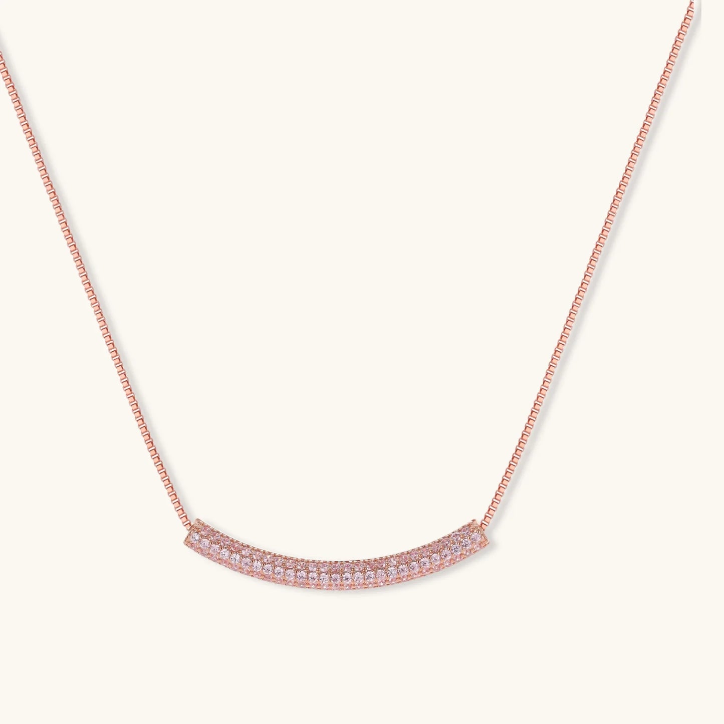 Sparkling Glitzy Rose Gold Jewelry Set in Environmentally Friendly Eco-Brass Plated with 14K Gold and Cubic Zirconia