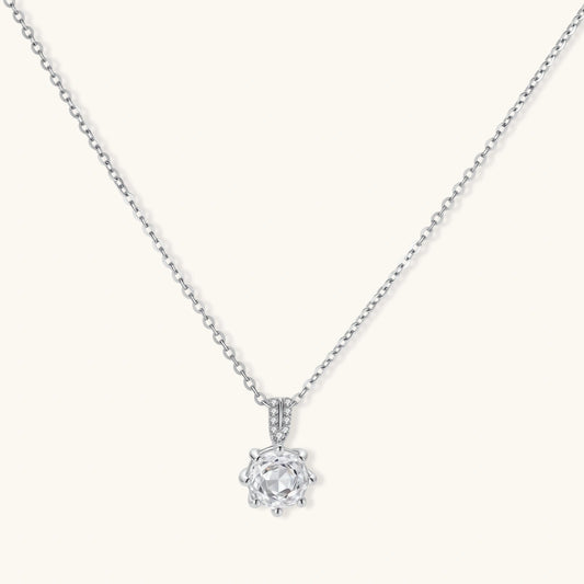 Crystal Clarity Pendant | Platinum-Plated 925 Sterling Silver