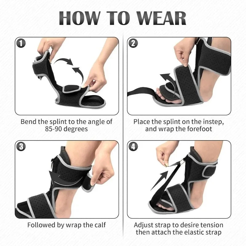 Nattskinne for Plantar fasciitt | Justerbar | For Smertelindring