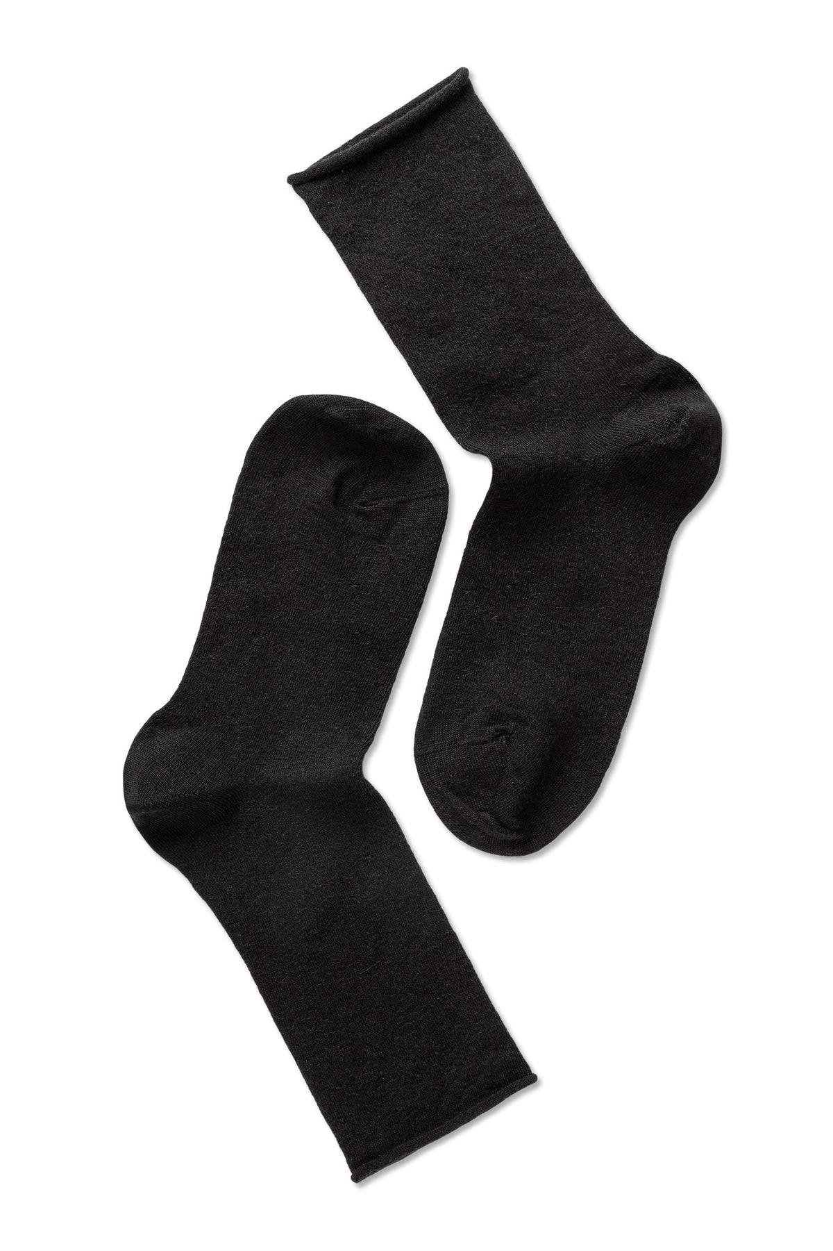 Note Woman Wool Socks | Black | Comfortable and Natural