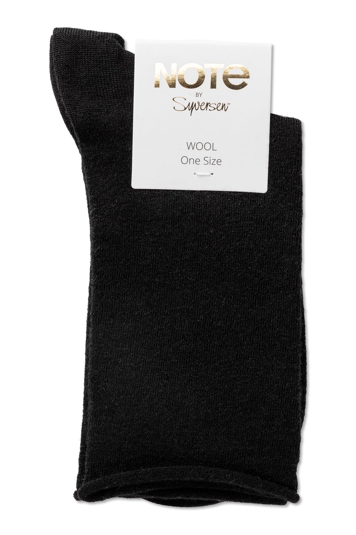Note Woman Wool Socks | Black | Comfortable and Natural